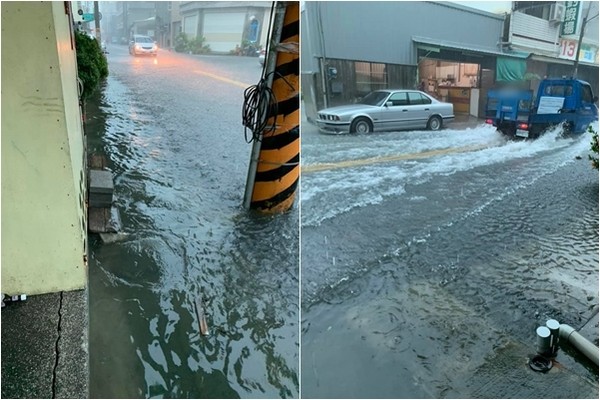 ▲▼雲林北港暴雨淹水停課。（圖／翻攝臉書「北港在地生活」）