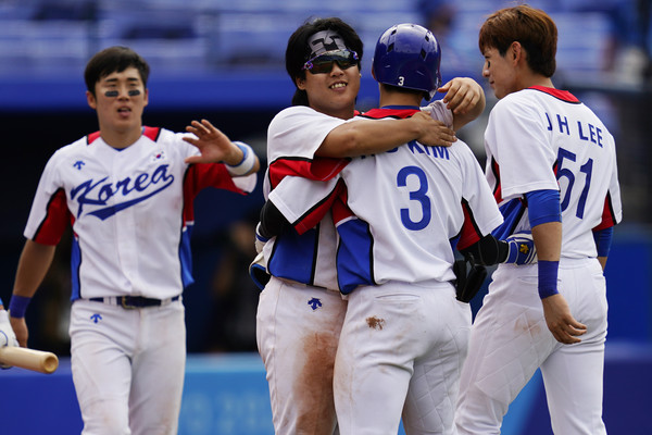 ▲奧運棒球，韓國贏球。（圖／達志影像／美聯社）