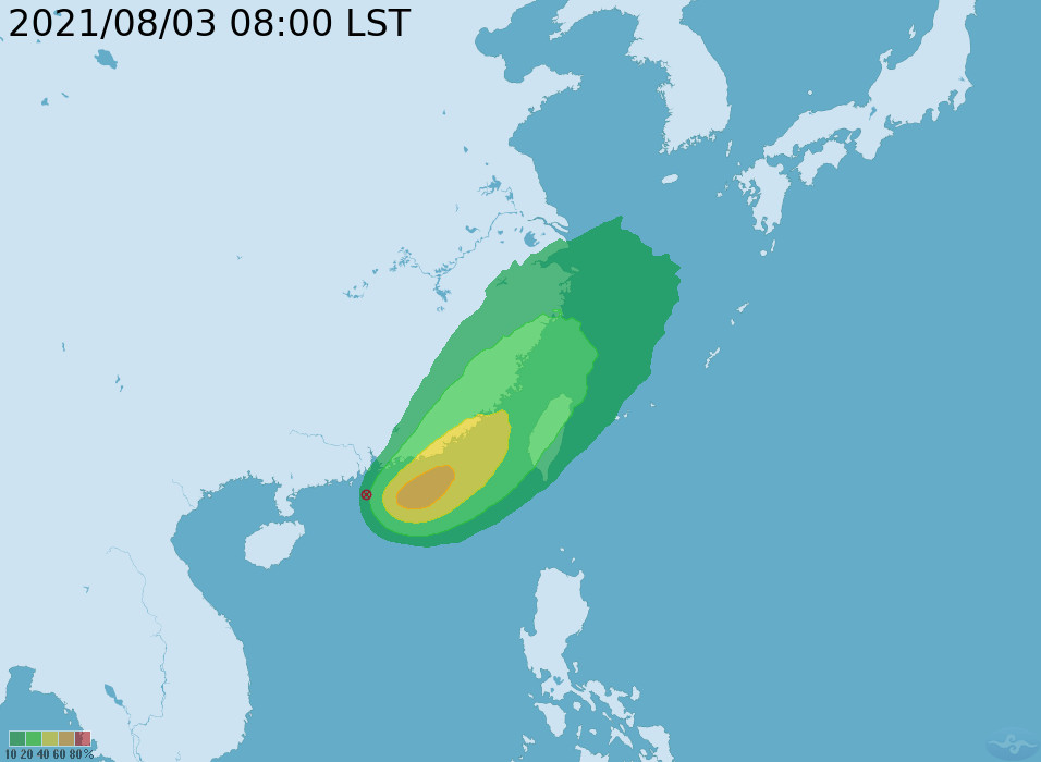 ▲▼廣東沿海有一個熱帶性低氣壓可能成颱。（圖／氣象局） 