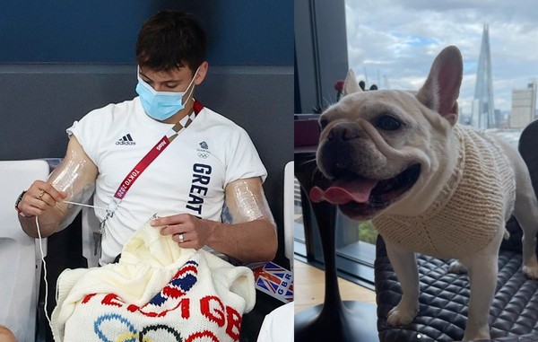 英國跳水金牌織毛衣給狗狗　法鬥穿上「超合身」笑曝減重目標 | ETtod