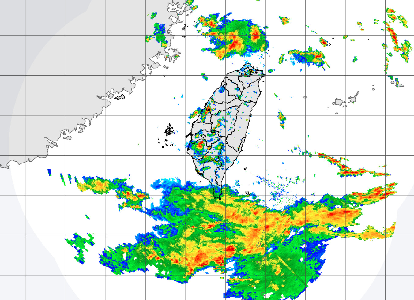 ▲▼全台各地今日都有雨。（圖／氣象局）