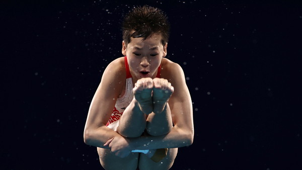 ▲中國14歲跳水天才少女全虹嬋。（圖／路透）