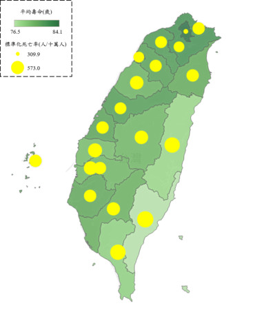 ▲▼國人109年度平均壽命。（圖／內政部提供）