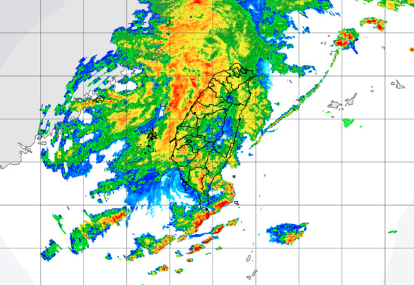 ▲▼盧碧環流與西南氣流造成降雨不斷。（圖／氣象局）