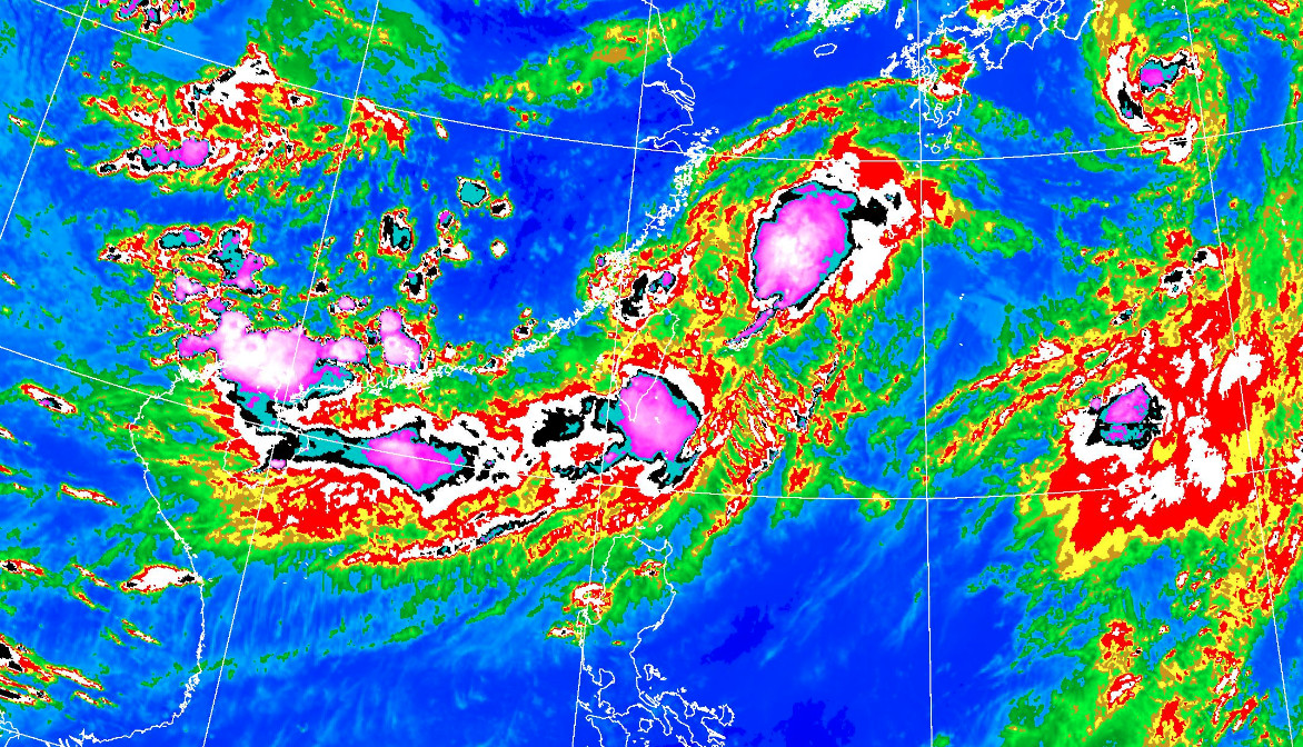 ▲▼中南部仍有大雨。（圖／氣象局）