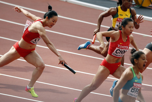 ▲▼   中國女子400接力隊          。（圖／達志影像／美聯社）