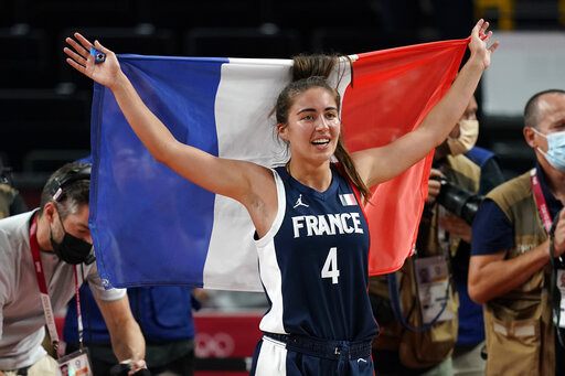▲法國女籃在東京奧運銅牌戰擊敗塞爾維亞。（圖／達志影像／美聯社）