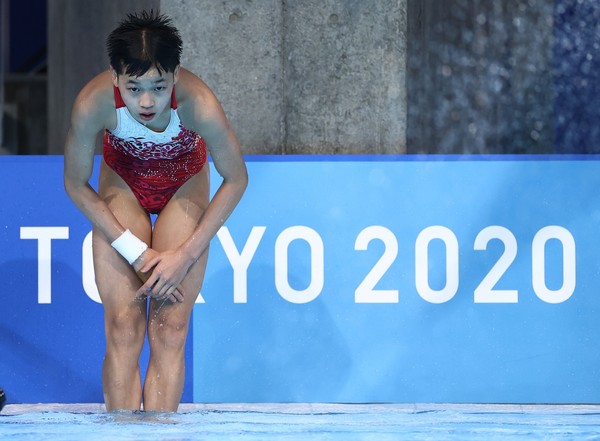 ▲▼中國14歲全紅嬋奪得奧運跳水金牌。（圖／路透）