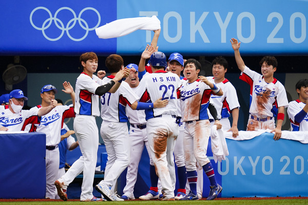 ▲▼南韓棒球隊在東奧敗給多明尼加而無緣奪銅，被國內媒體狠批為「井底之蛙」。（圖／達志影像／美聯社）