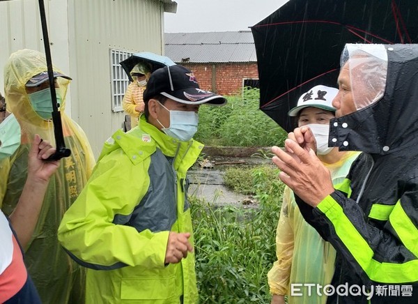 ▲台南北門9日上午發生豪大雨，抽水站及滯洪池發揮功效，減少淹水面積，積水迅速退去。（圖／記者林悅翻攝，下同）