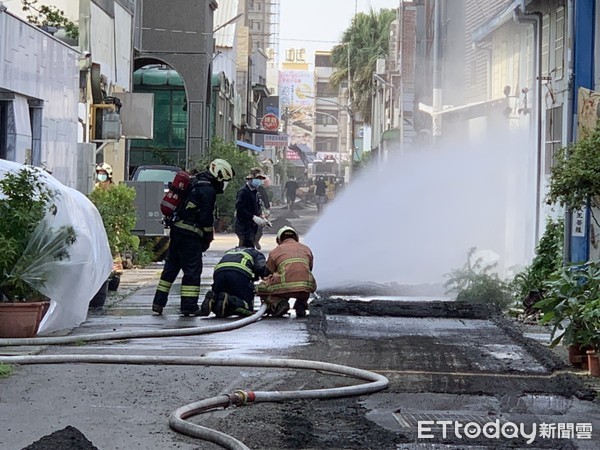 ▲彰化市瓦斯管線洩氣。（圖／記者唐詠絮翻攝）