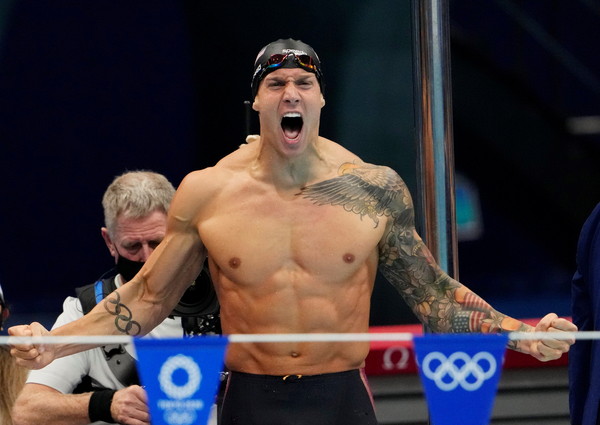 ▲▼東奧游泳，美國泳將德萊塞(Caeleb Dressel)。（圖／路透）