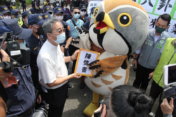 ▲台灣民俗村環評，彰化環盟抗議。（圖／彰化環盟提供）