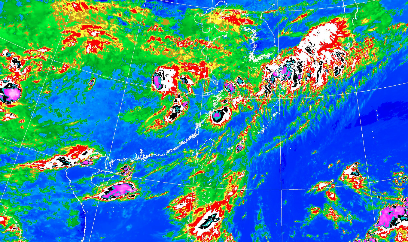 ▲▼今日各地多雲到晴，午後可能有雷陣雨。（圖／氣象局）