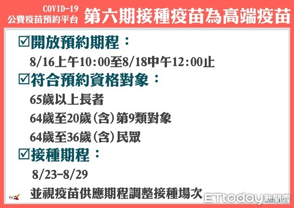 ▲台南市長黃偉哲指出， COVID-19公費疫苗預約平台16日上午10時起開放預約，此期可接種之疫苗為高端疫苗，請符合接種資格市民至平台預約。（圖／記者林悅翻攝，下同）