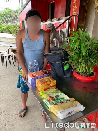 ▲失業陳男偷宮廟供品為求果腹，雖情有可原仍遭警方逮捕法辦。（圖／記者張君豪翻攝）