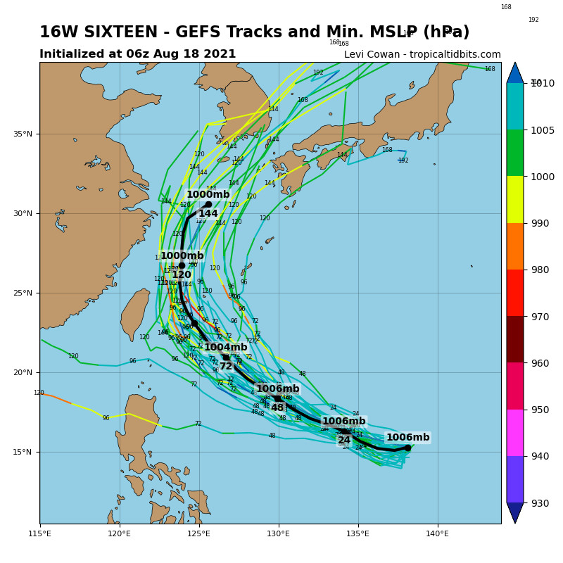 ▲▼             。（圖／中央氣象局、NCDR、翻攝tropicaltidbits）