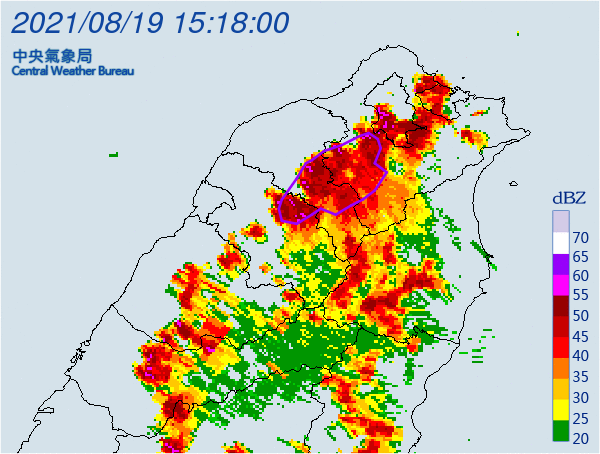 ▲▼降雨回波移入，北台灣有密集閃電訊號。（圖／氣象局）