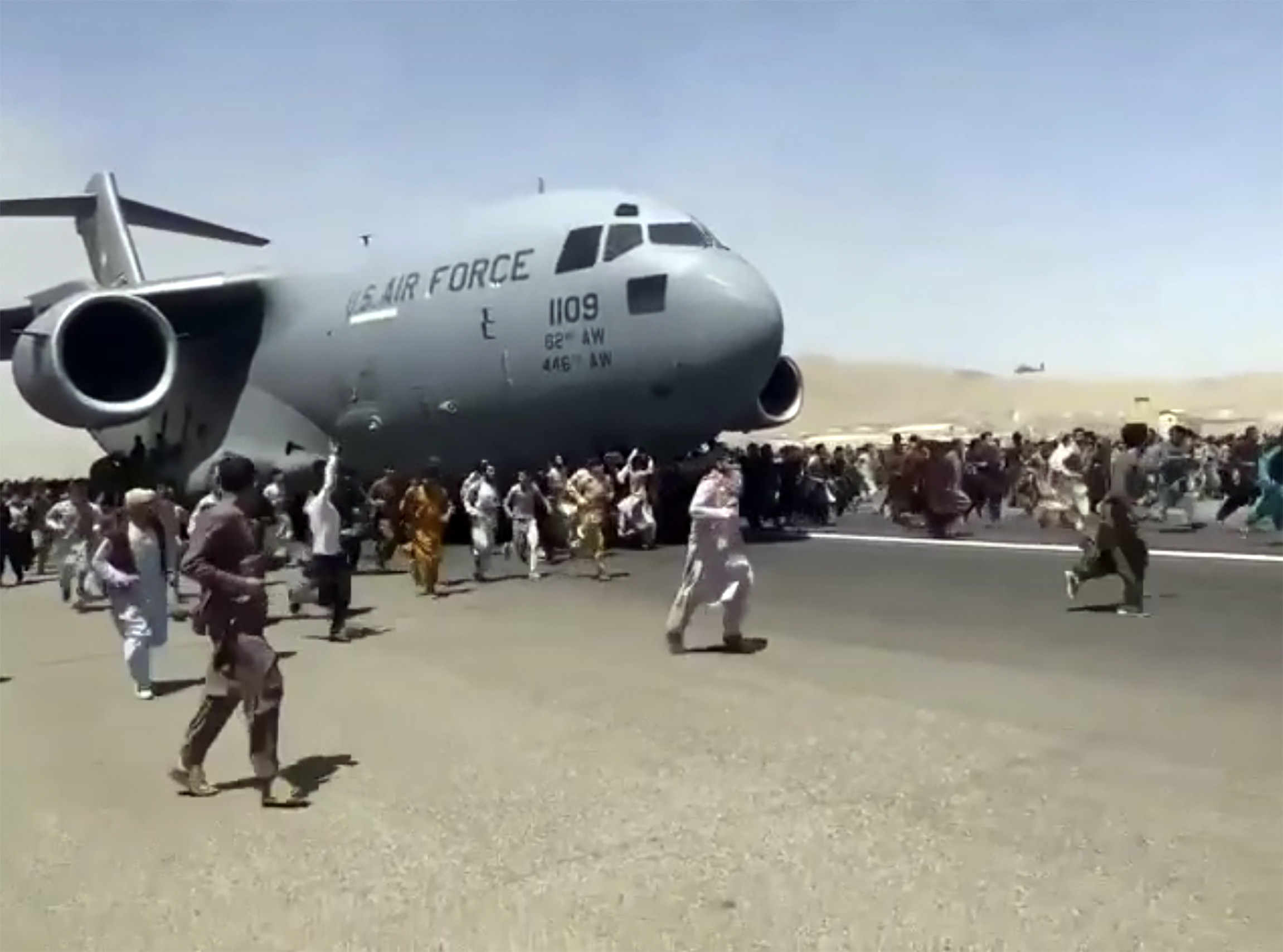 ▲美軍軍機C-17撤離阿富汗喀布爾。（圖／達志影像／美聯社）