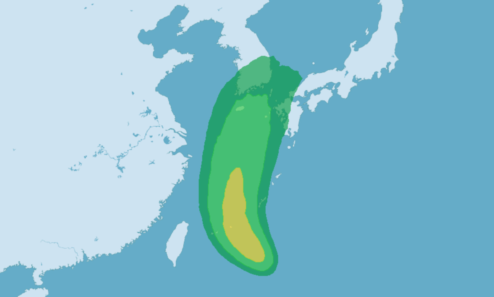 ▲▼熱帶低壓持續增強，明天有機會增強為颱風。（圖／氣象局、日本氣象廳）