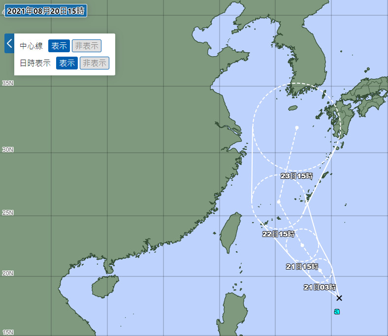 ▲▼熱帶低壓持續增強，明天有機會增強為颱風。（圖／氣象局、日本氣象廳）