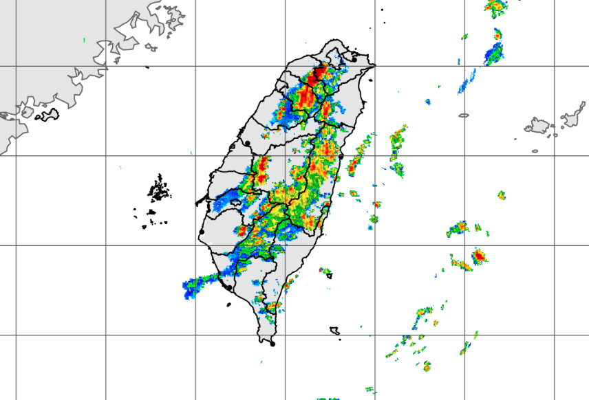 ▲▼午後熱對流旺盛，新北、桃園將有大雷雨。（圖／氣象局）