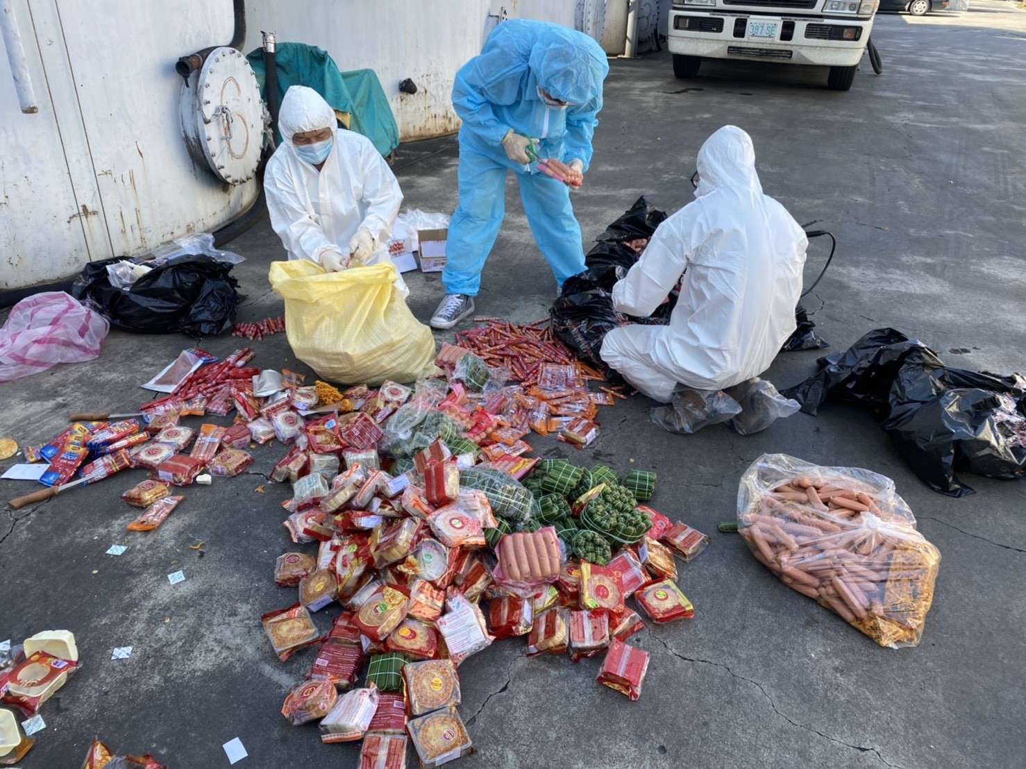 ▲▼越籍女走私肉製品驗出非洲豬瘟。（圖／應變中心提供）