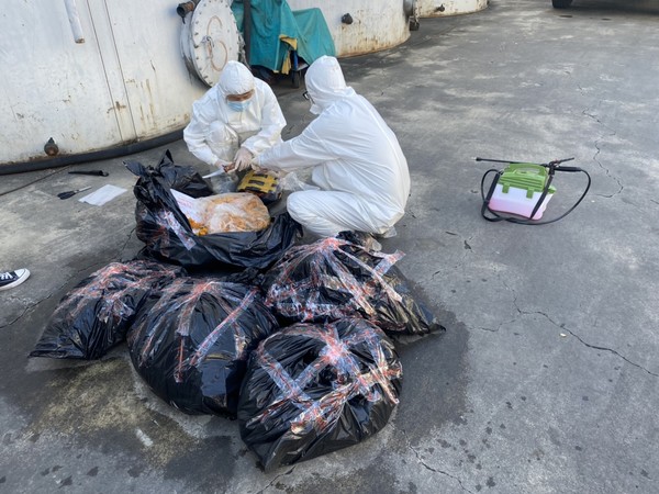 ▲▼越籍女走私肉製品驗出非洲豬瘟。（圖／應變中心提供）