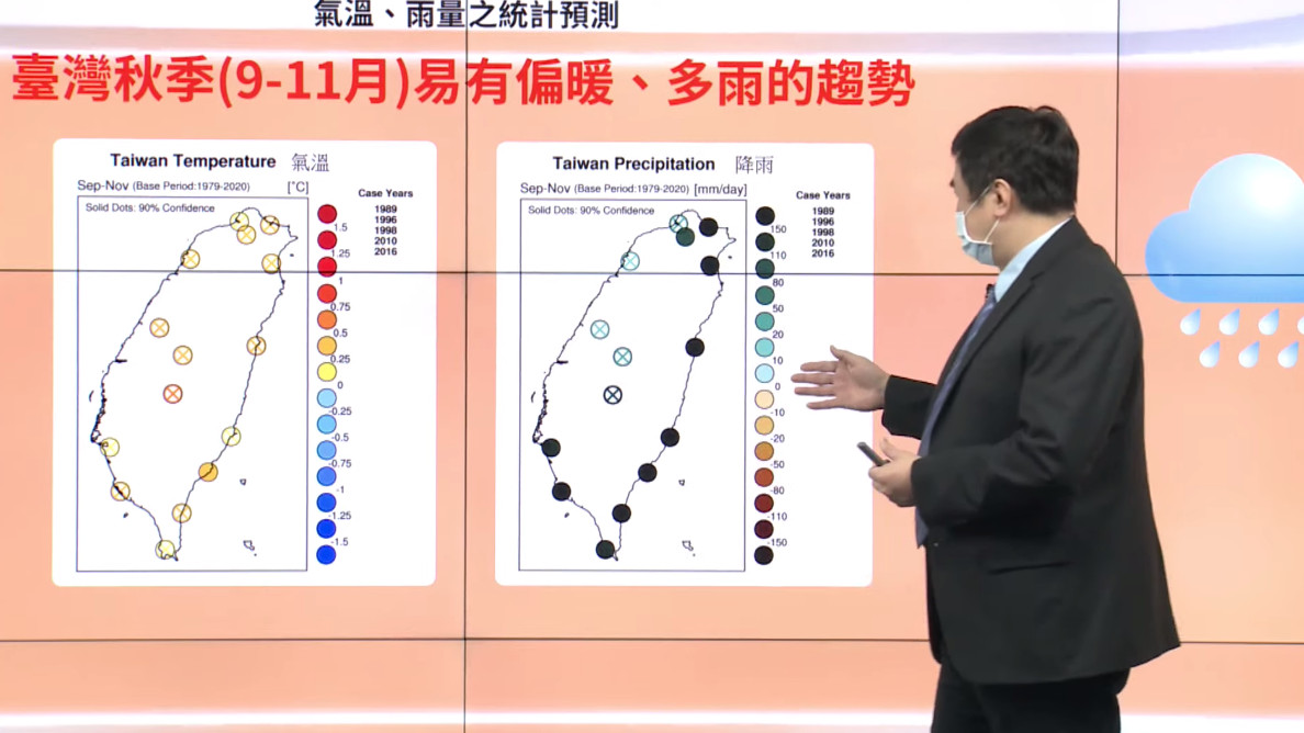 ▲▼氣象局說明秋季天氣。（圖／氣象局）