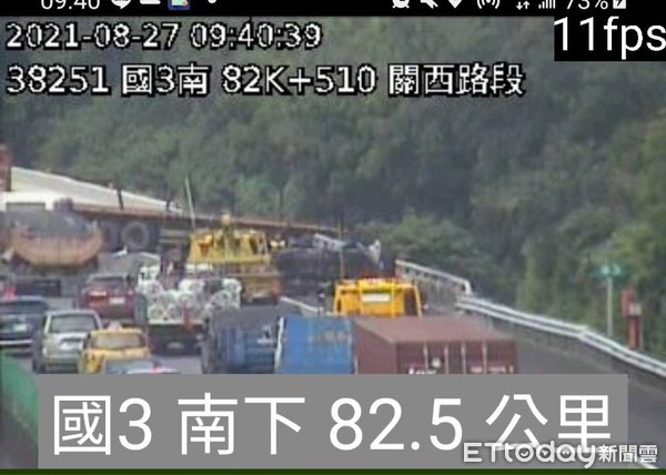 ▲國3南下83k死亡車禍。（圖／記者陳凱力翻攝）