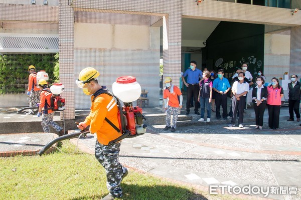 ▲▼開學在即，宜縣116所學校全面校園環境防疫消毒。（圖／記者游芳男翻攝，下同）