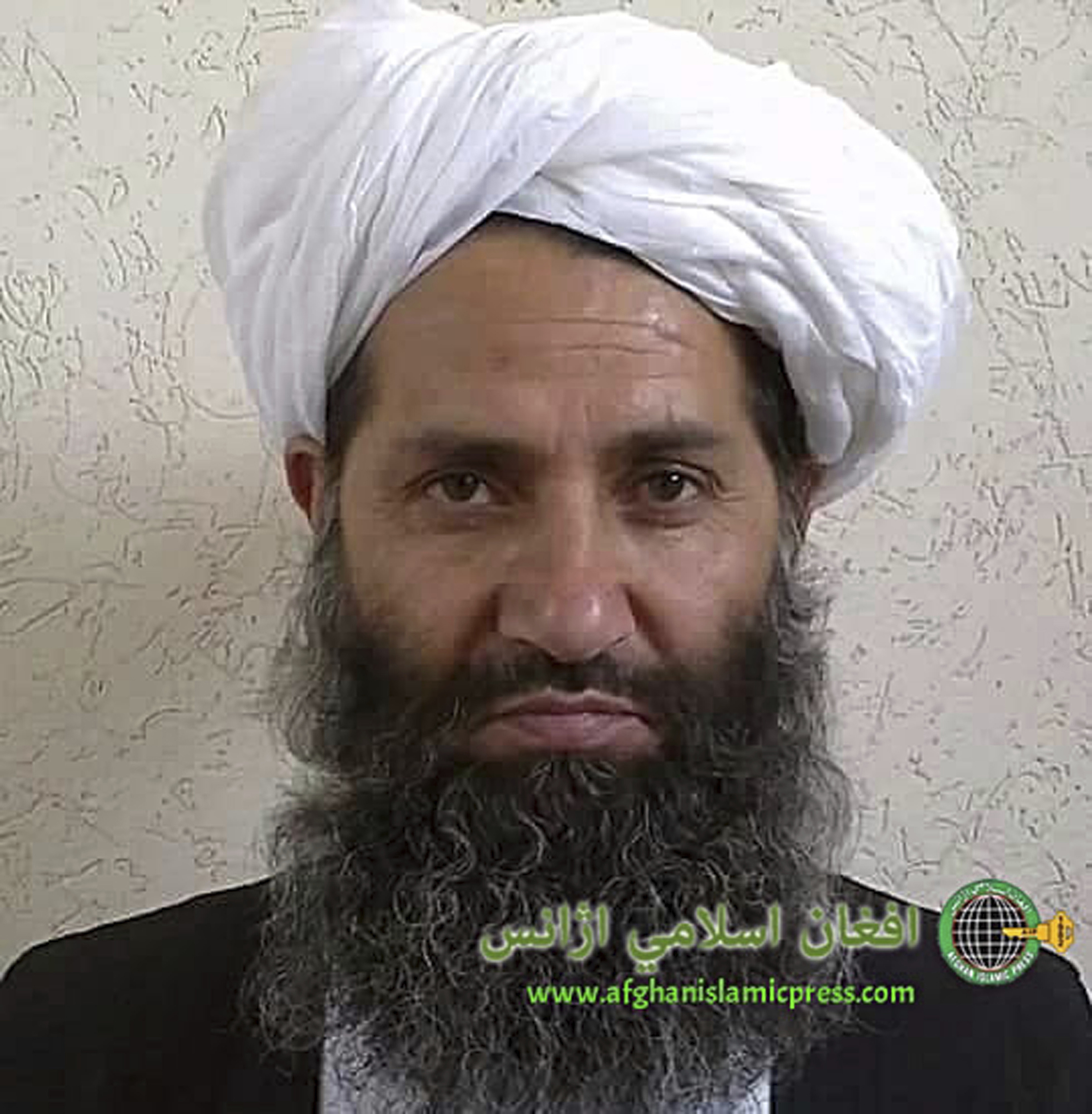 ▲▼塔利班最高領袖艾昆薩達（Hibatullah Akhundzada）已經抵達坎達哈。（圖／達志影像／美聯社）