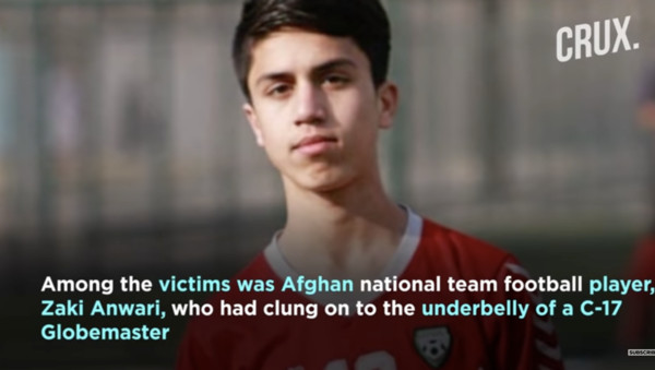 ▲▼ 阿富汗國家青年足球隊19歲成員安瓦里（Zaki Anvari）            。（圖／翻攝自YouTube／CRUX）