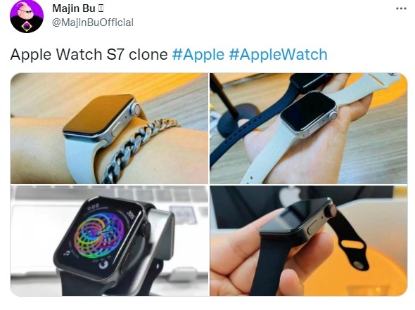 ▲山寨Apple Watch。（圖／翻攝自推特／@MajinBuOfficial）