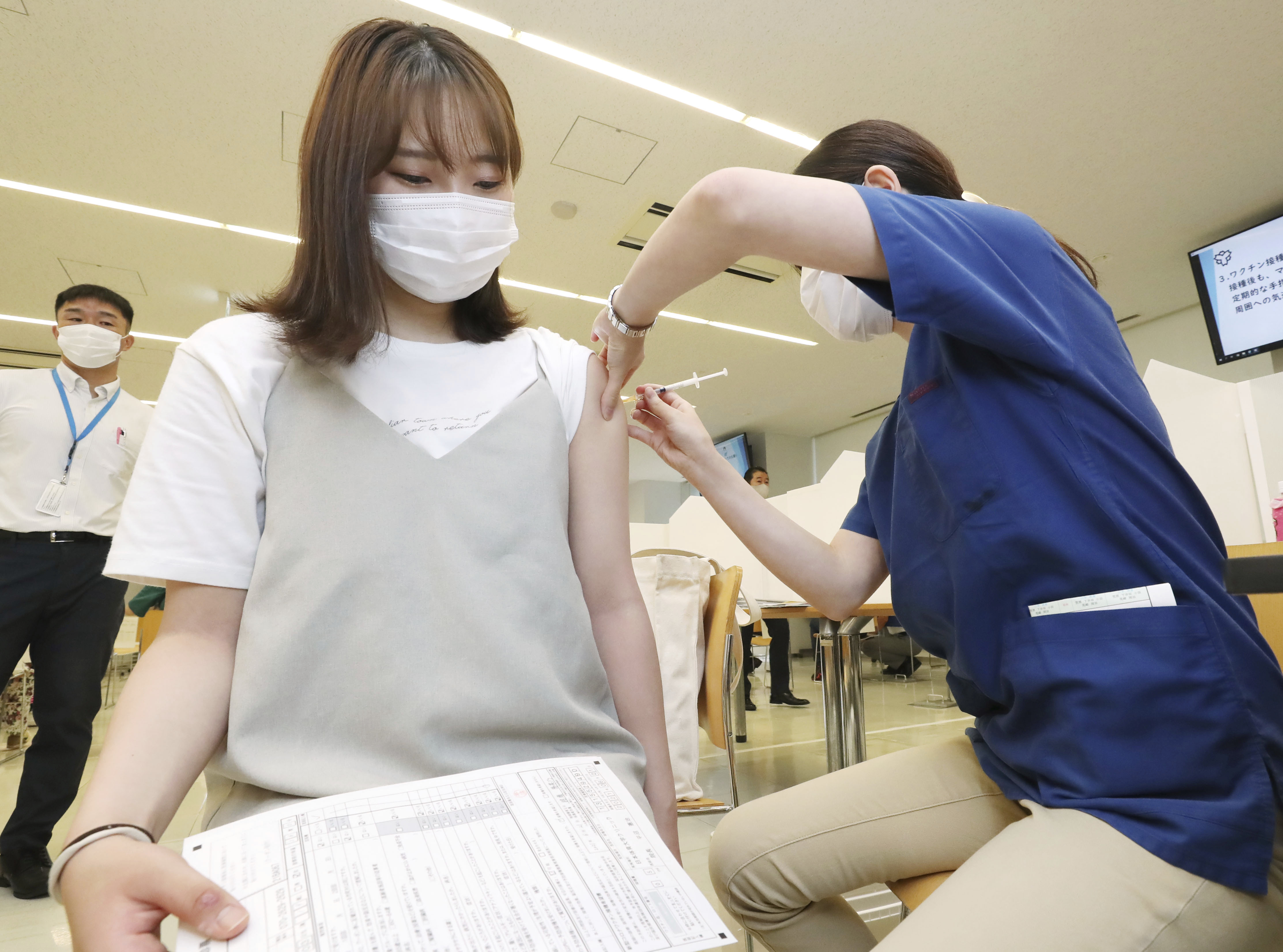 ▲▼日本疫苗接種,新冠疫苗。（圖／達志影像／美聯社）