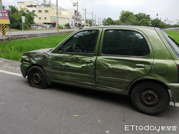 ▲彰化137縣道社頭山腳路翻車。（圖／記者唐詠絮攝）