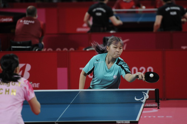 ▲東京帕運桌球女團賽，田曉雯、林姿妤於8強賽止步。（圖／體育署提供）