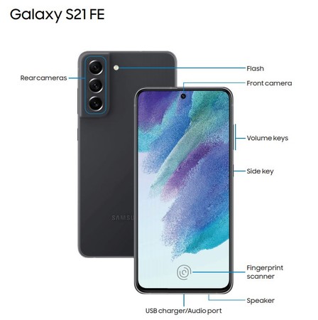 ▲Galaxy S21 FE。（圖／取自Samsung Galaxy S21 FE G990 User Manual）