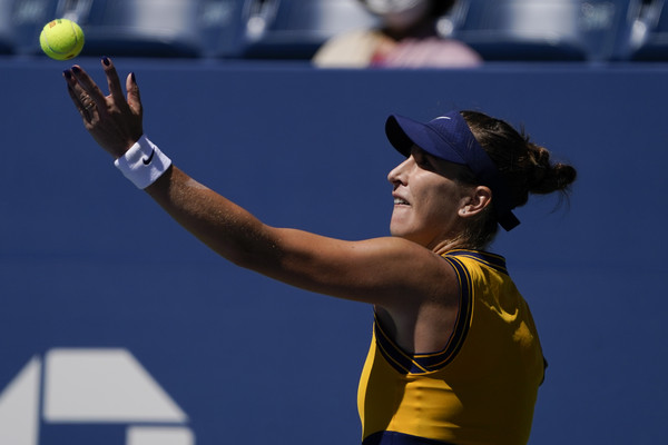 ▲▼ 美網，▼ 瑞士女將本西奇（Belinda Bencic）            。（圖／達志影像／美聯社）