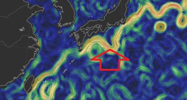 ▲▼日本再度出現「黑潮大蛇行」的現象。（圖／翻攝自鄭明典臉書）