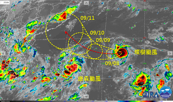 天氣圖。（圖／翻攝吳聖宇臉書）