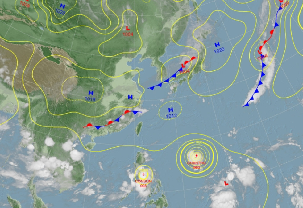 ▲▼璨樹可能增強為強烈颱風，周末影響台灣。（圖／氣象局）