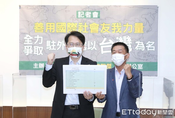 民進黨立委促外交部成立更名小組　力推110所駐外館處正名台灣 | ETt