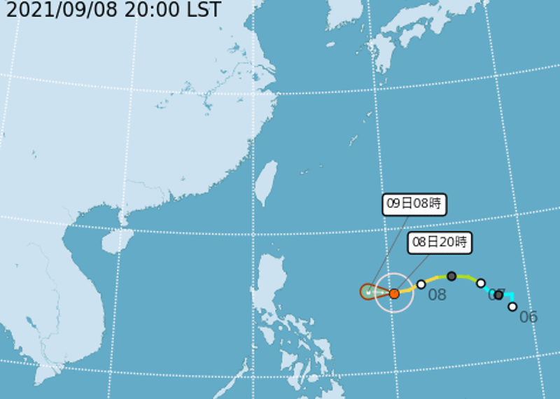  ▲▼璨樹颱風。（圖／中央氣象局、翻攝NOAA、RAMMB）