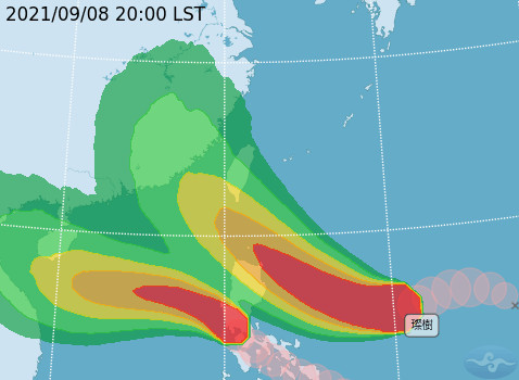 ▲▼璨樹颱風。（圖／中央氣象局、翻攝NOAA、RAMMB）