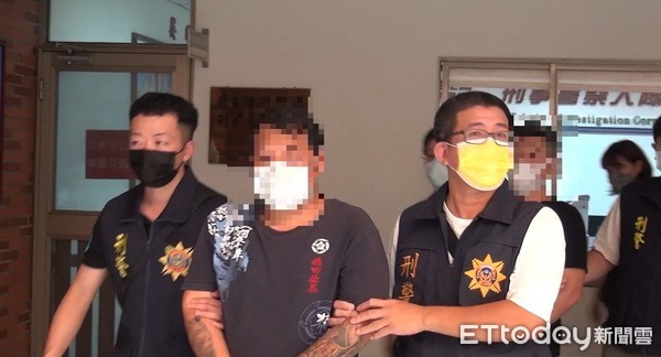 ▲竹聯幫會長林嫌被刑大逮捕。（圖／彰化警方提供）