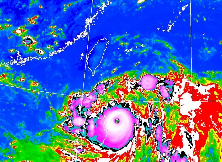 ▲▼璨樹颱風。（圖／氣象局）