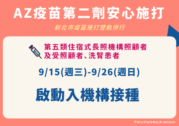 ▲▼AZ疫苗第二劑安心施打。（圖／新北市政府提供）