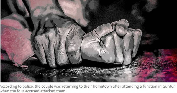 一對夫妻參加完婚禮返家時，被一群人搶劫，妻子還慘遭性侵。（圖／翻攝自Indiatoday）