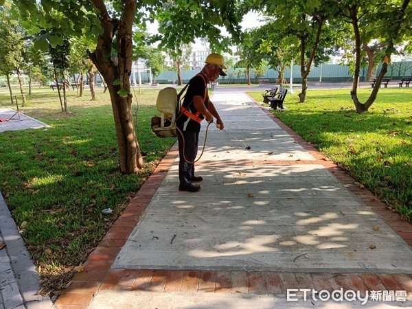 ▲公2公園，與小橋公園、永康市立圖書館總館旁的閱之森兒童特色公園串連，建構起動靜皆宜的遊憩綠三角，成為新觀光休憩亮點。（圖／記者林悅翻攝，下同）